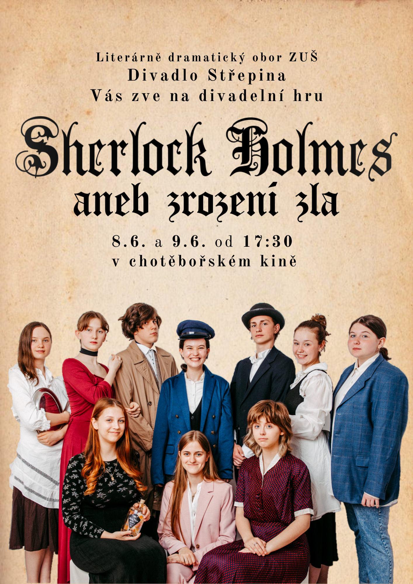 Divadelní představení v chotěbořském kině: Sherlock Holmes - Zrození zla