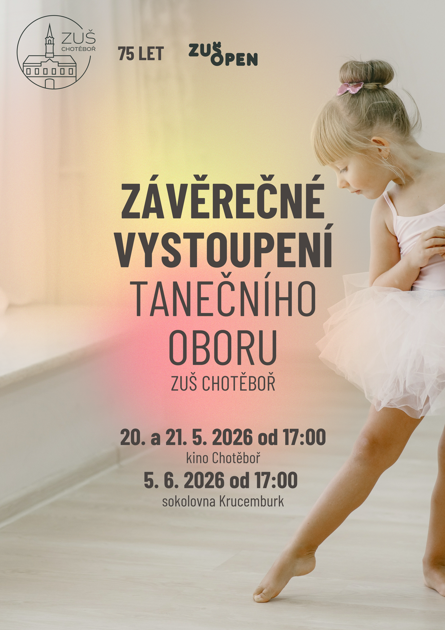 Závěrečná vystoupení žáků tanečního oboru